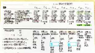 週間計画表
